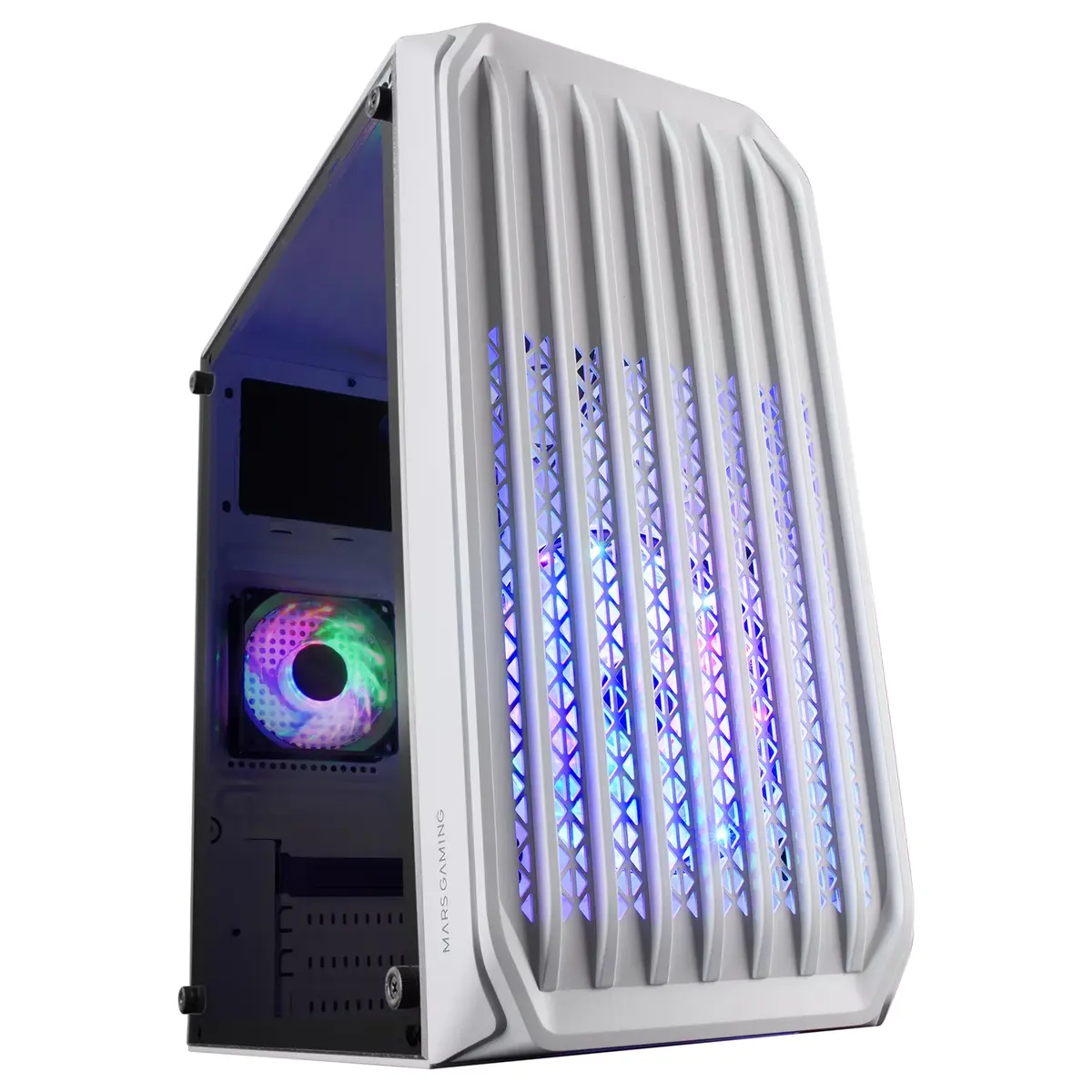 Mars Gaming MC-S2 White Micro-ATX PC Case Photo 1