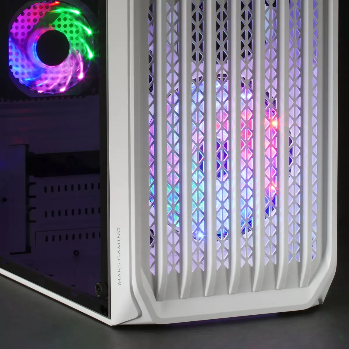 Mars Gaming MC-S2 White Micro-ATX PC Case Photo 5