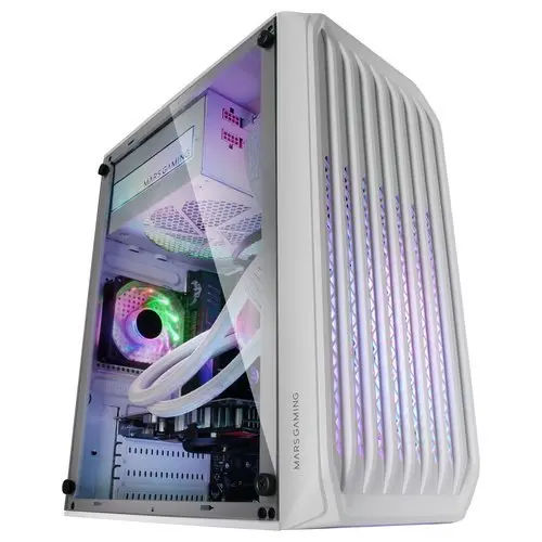 Mars Gaming MC-S2 White Micro-ATX PC Case Photo 8