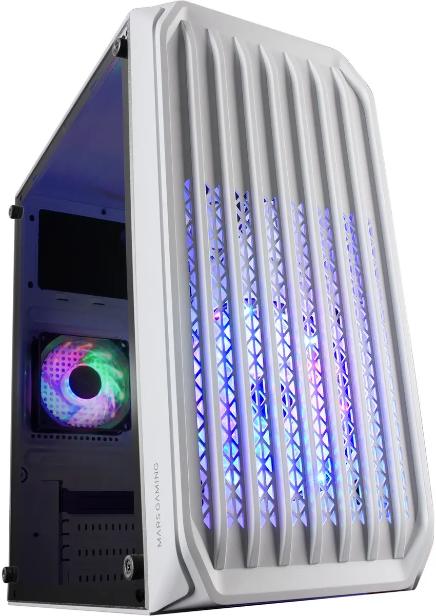 Mars Gaming MC-S2 Balts Micro-ATX datora korpuss Photo 15