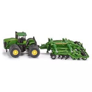 Traktora modelis Siku John Deere 9630 ar Amazone Centaur — metāls un plastmasa, ieteicams no 3 gadiem
