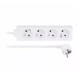 Удлинитель питания LIBOX LB0082-5 — 4 розетки, 5 м, белый
