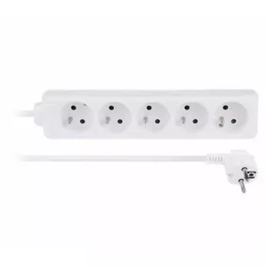 Сетевой удлинитель LIBOX LB0084-3 — 5 розеток, длина 3 м, белый