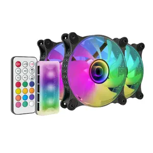Ventilators Mars Gaming MF-3DKIT Black 12cm 1100 RPM ARGB Kontrolieris