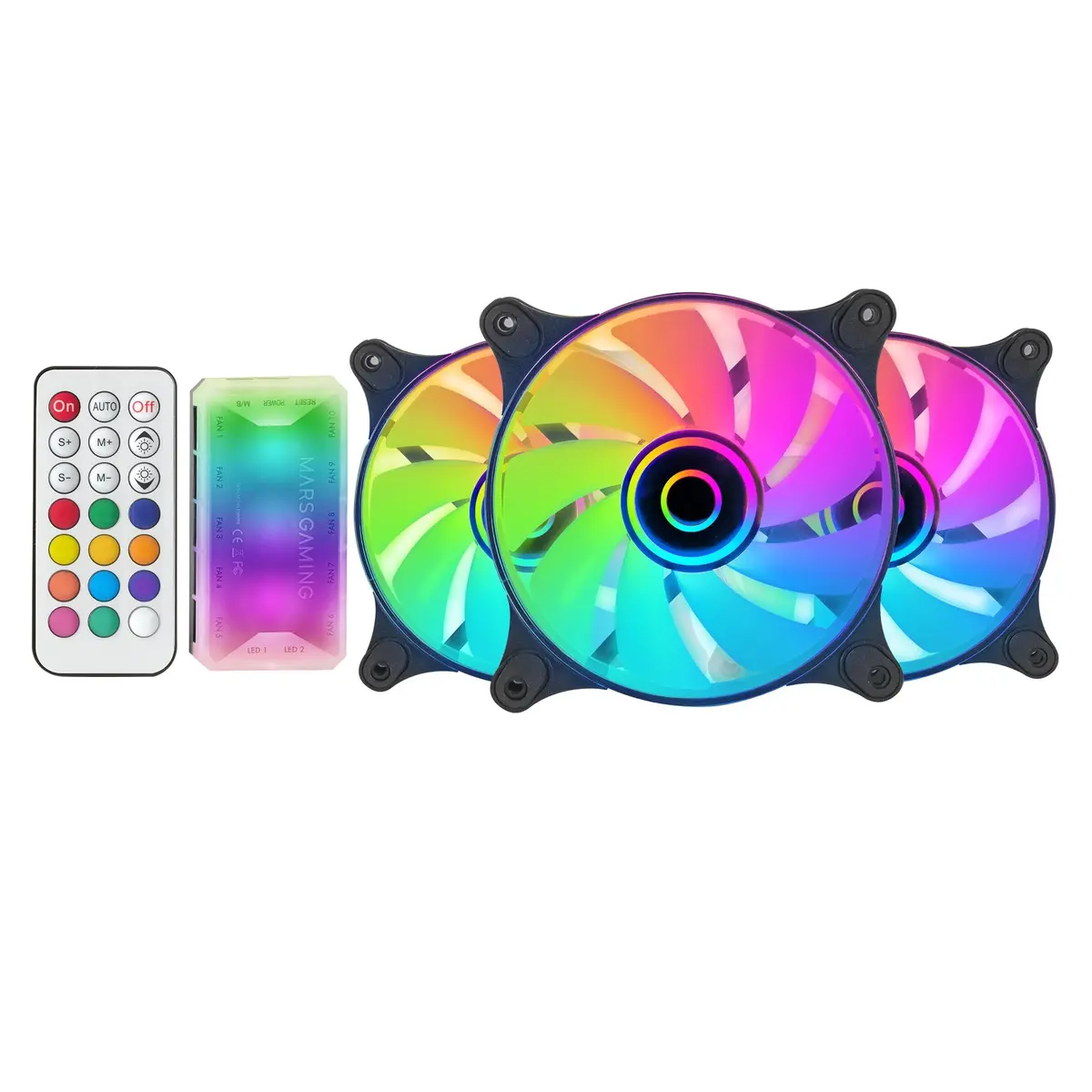 Ventilators Mars Gaming MF-3DKIT Black Photo 4