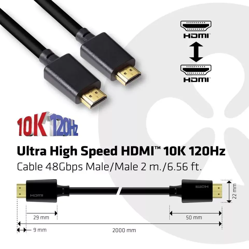 HDMI kabelis CLUB3D Ultra High Speed 4K120Hz 8K60Hz Photo 4