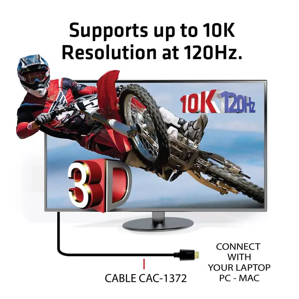 HDMI kabelis CLUB3D Ultra High Speed 4K120Hz 8K60Hz Photo 5