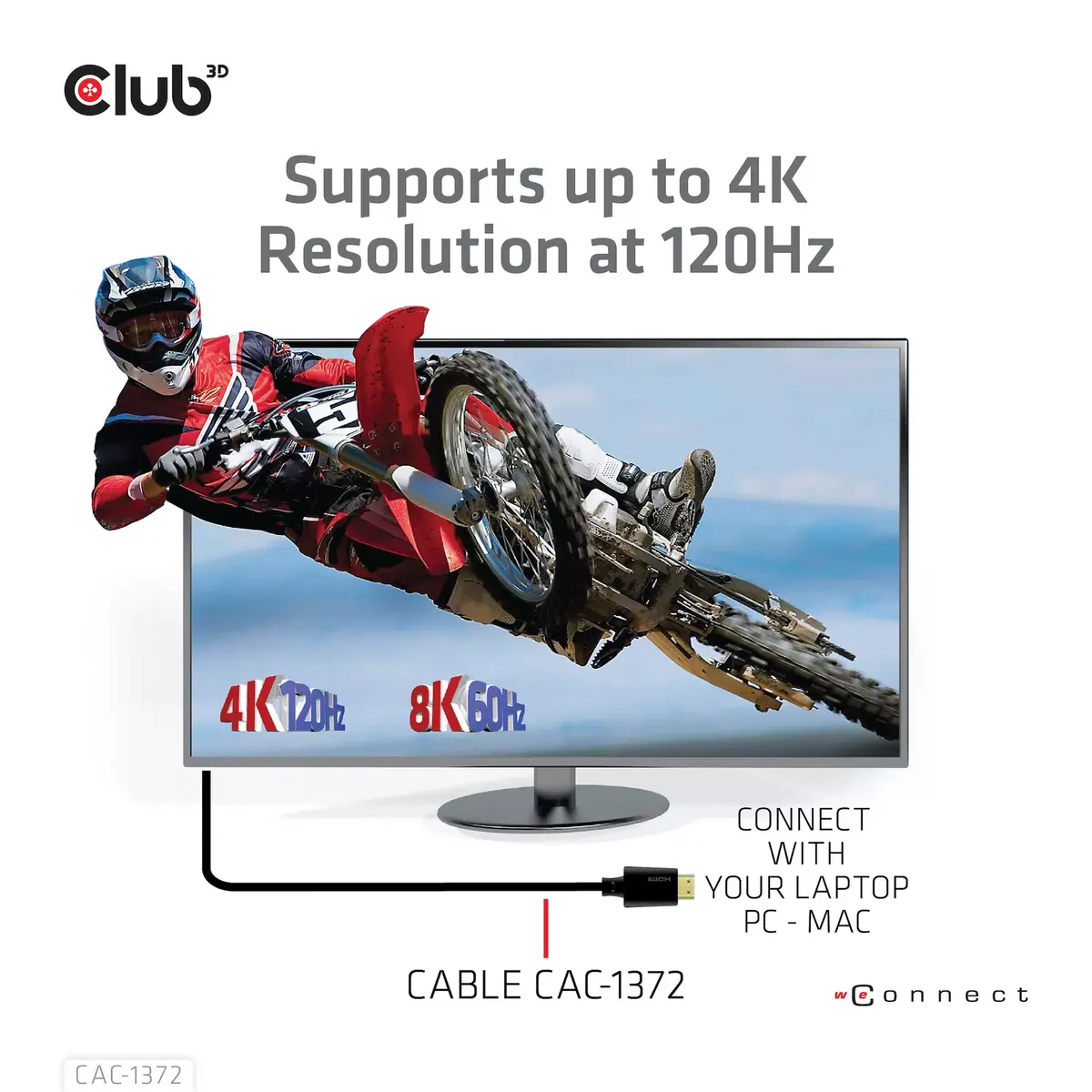 HDMI kabelis CLUB3D Ultra High Speed 4K120Hz 8K60Hz Photo 11