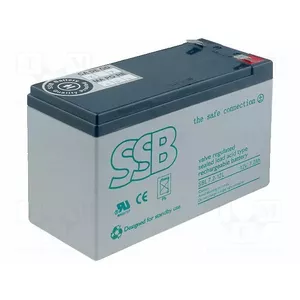 Rechargeable lead‑acid battery SSB SBL 7.2-12L, 12V 7.2Ah, single unit
