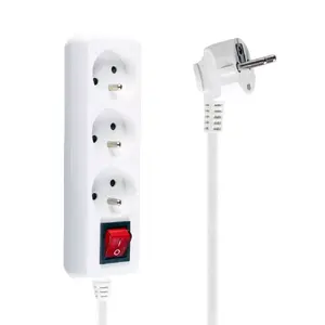 Удлинитель LIBOX LB0081-5 5 м кабель, 3 розетки AC, 230 В, 16 А, для помещений, белый