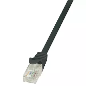 LogiLink 0.5m Cat.6 U/UTP RJ45 tīkla kabelis Melns 0,5 m Cat6 U/UTP (UTP)