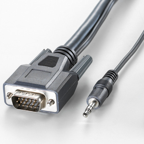 ROLINE Combi Cable, VGA + Audio, M-M 10 m VGA cable