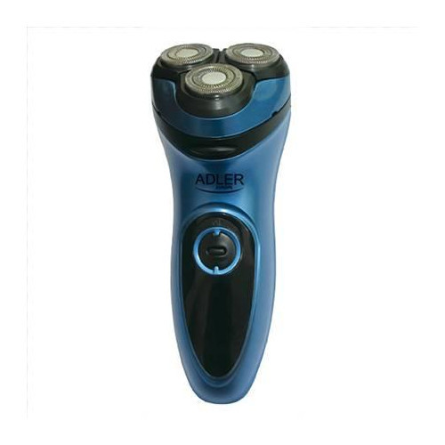 Adler AD 2910 Electric shaver, Individually floating heads, Exact shaving system, Pop-up trimmer, Rechargeable, Charging indicator, Black/Blue - New