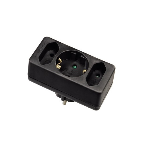 Hama 00047689 surge protector 3 AC outlet(s) Black