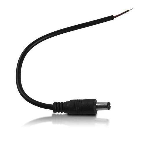 Whitenergy connector for LED strips with cable, DC 5.5x2.1.1mm male 15cm (2 pcs)