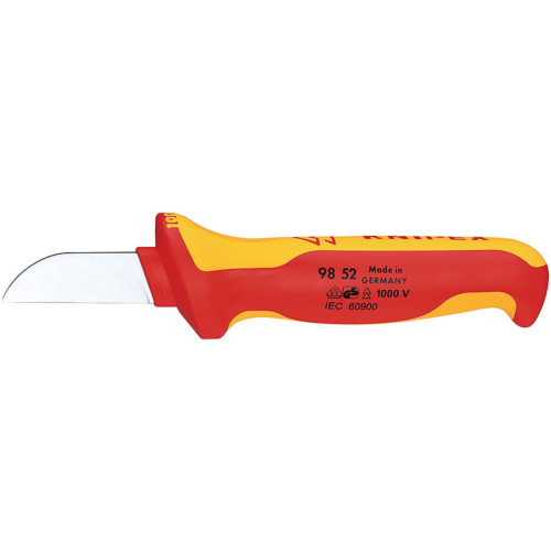Knipex 98 52 utility knife Fixed blade knife Orange,Red