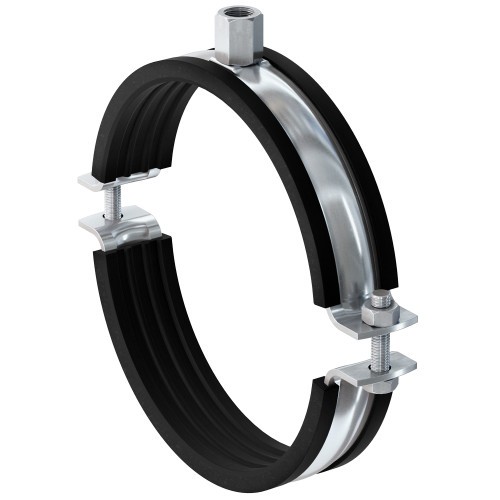 Fischer FRSM Pipe clamp Black,Stainless steel
