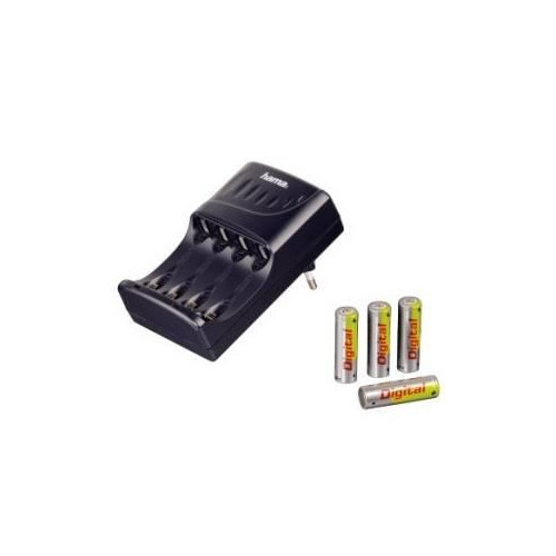 Bateriju Lādētājs Hama uzlāde 220V AA*4 1600mAh baterijas, kompl