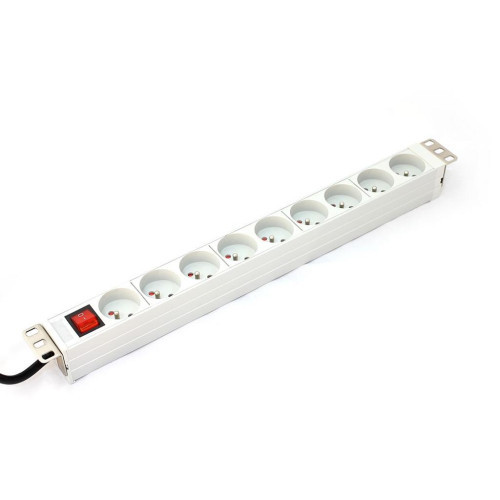 DIGITUS 19'' outlet strip with switch, 9 outlets C14