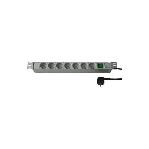 Fideltronik PDU 7 sockets, rack 19'', 1U, switch