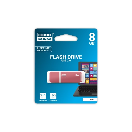 Atmiņa Goodram USB 8GB UMO2 O/G USB2.0, ORANGE or GREEN