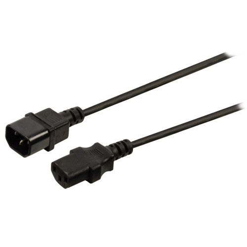 Valueline VLEP10500B30 3m C14 coupler C13 coupler Black power cable