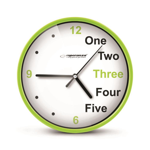 Esperanza EHC014G WALL CLOCK - PRAGUE - GREEN