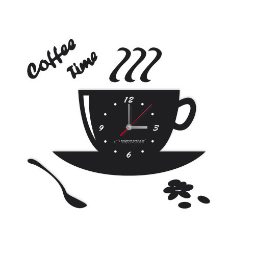 Esperanza EHC006K KITCHEN WALL CLOCK - FLORENCE BLACK