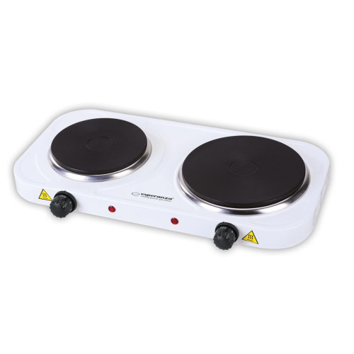 Esperanza EKH007W Electric hot plate-YELLOWSTONE 1500W + 1000W - 2 PLATES WHITE