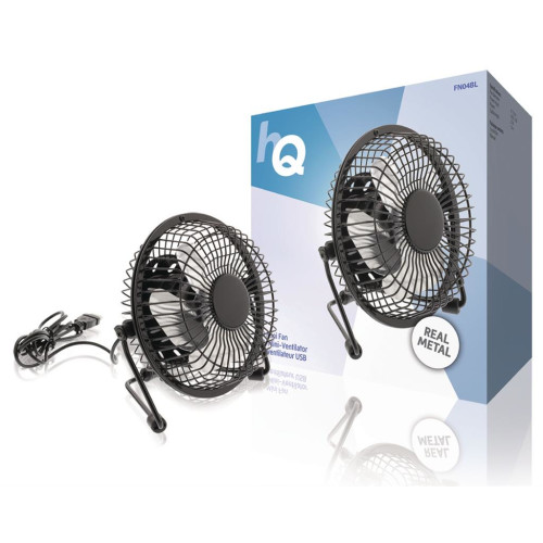 Table Fan 10 cm 2.5 W Metal Black