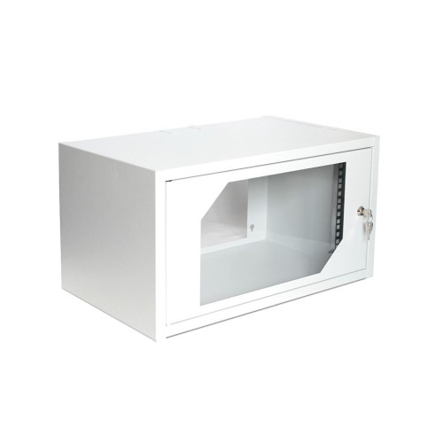 Wallmount cabinet 19 '' 6U, 550x350mm, grey RAL 7035