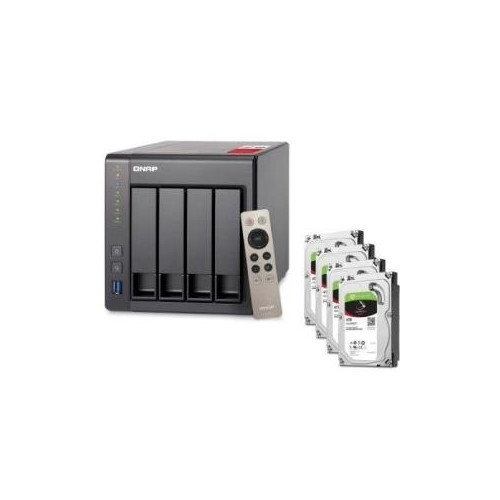 QNAP TS-451+-2G NAS System 4-Bay 16TB inkl. 4x 4TB Seagate ST4000VN008 Intel