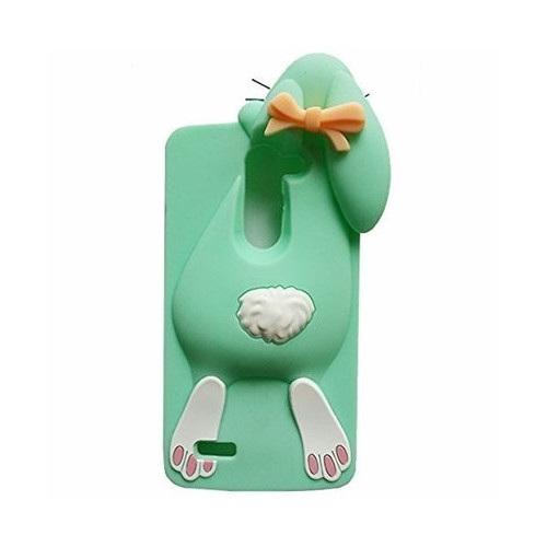 Mocco 3D Silikona Aizmugurējais Apvalks BUNNY Huawei P9 / P9 Lite Piparmētra
