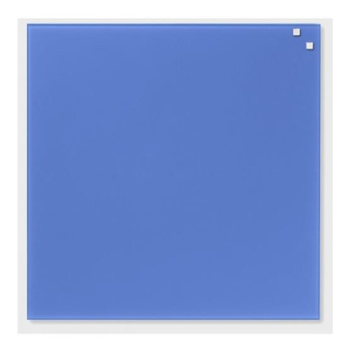 NAGA Magnetic glass board 45x45 cm blue