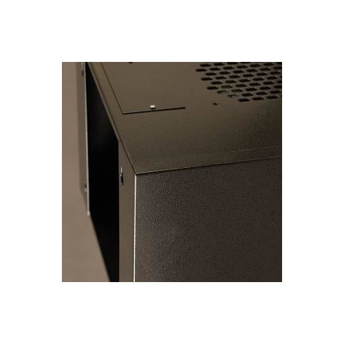 Netrack wall-mounted cabinet 10'', 4.5U/300 mm, charcoal, glass door