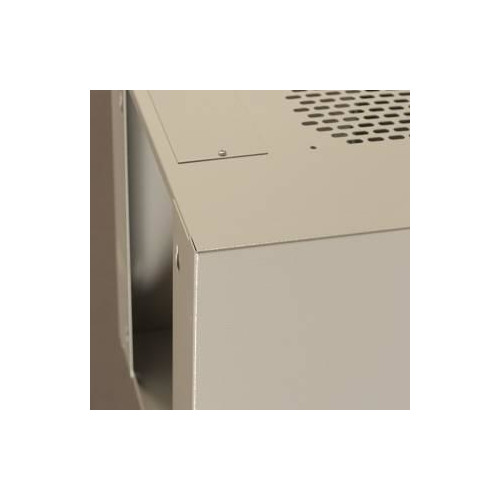 Netrack wall-mounted cabinet, 10'', 6U/300 mm, grey, glass door