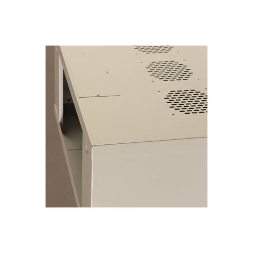 Netrack wall-mounted cabinet 19'', 4.5U/400mm, glass door, grey