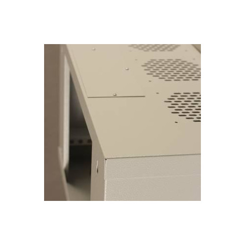 Netrack wall-mounted cabinet 19'', 6U/240 mm, glass door, grey