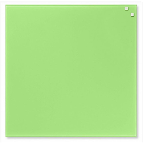 NAGA Magnetic glass board 45x45 cm light green