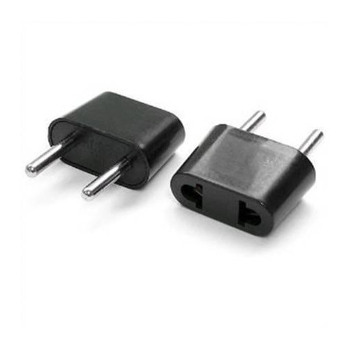 Power adapter USA to EURO (black)