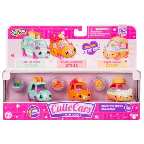 Shopkins Cutie Cars 3-pak Breakfast Beeps Collection